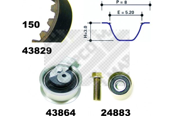Timing Belt Kit (23901)