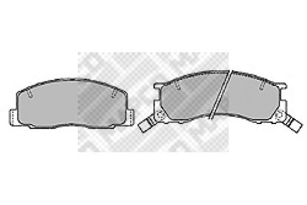 Brake Pad Set, disc brake (6598)