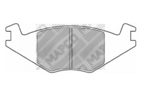 Brake Pad Set, disc brake (6209)
