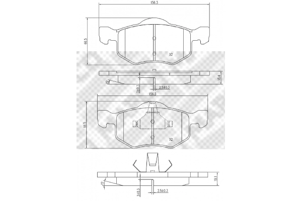 Brake Pad Set, disc brake (6731)