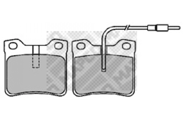 Brake Pad Set, disc brake (6587)