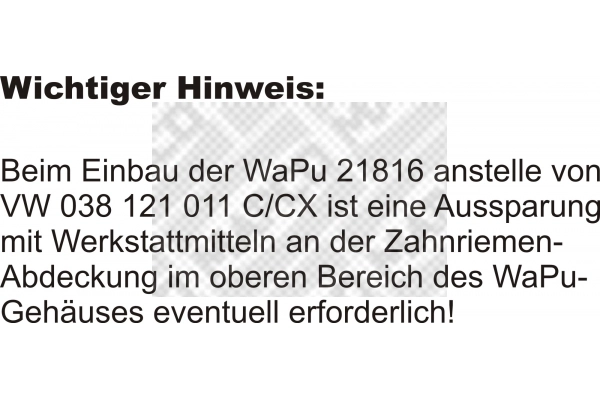 Water Pump, engine cooling