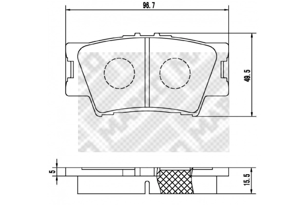 Brake Pad Set, disc brake (6890)