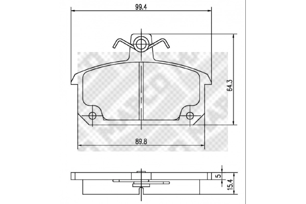 Brake Pad Set, disc brake (6903)