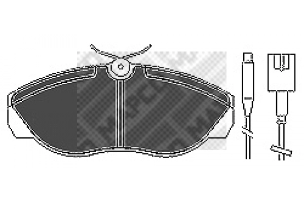 Brake Pad Set, disc brake (6433)