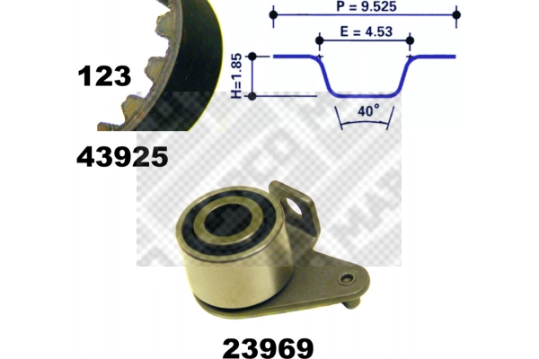 Timing Belt Kit (23925)