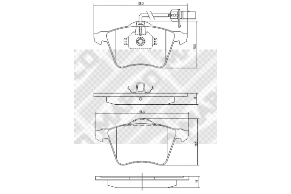 Brake Pad Set, disc brake (6771)