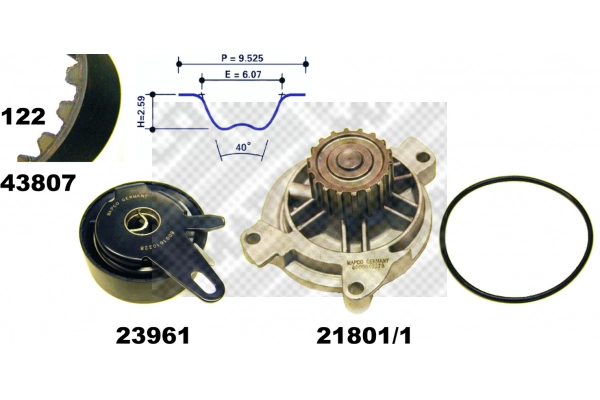 Water Pump & Timing Belt Kit (41839/1)