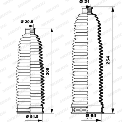 Bellow Kit, steering