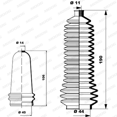 Bellow Kit, steering