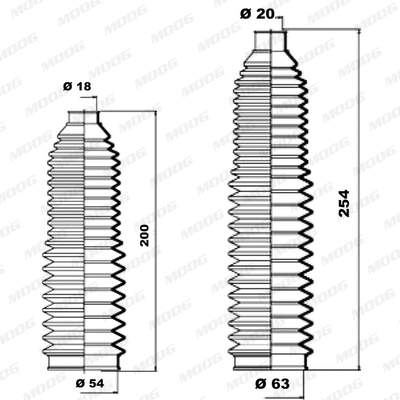 Bellow Kit, steering