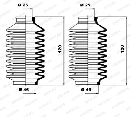 Bellow Kit, steering