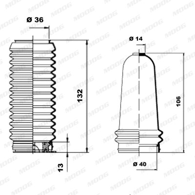 Bellow Kit, steering