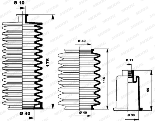 Bellow Kit, steering