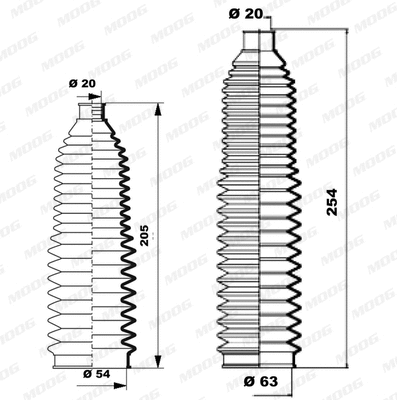 Bellow Kit, steering