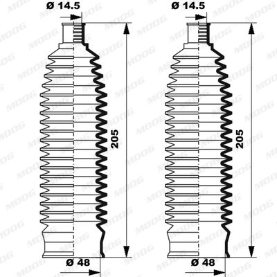 Bellow Kit, steering