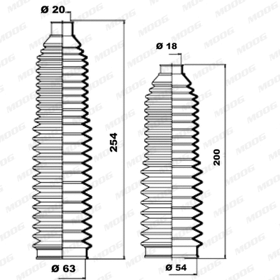 Bellow Kit, steering