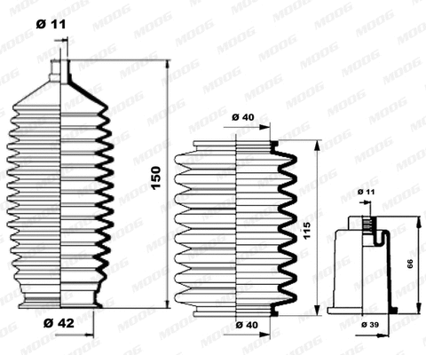 Bellow Kit, steering