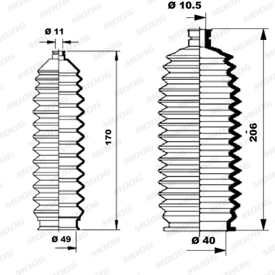 Bellow Kit, steering