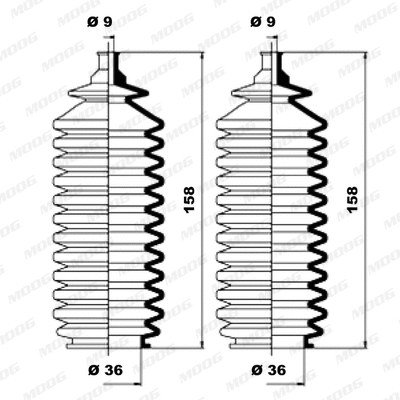 Bellow Kit, steering