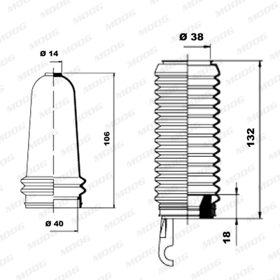 Bellow Kit, steering