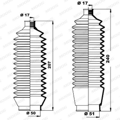 Bellow Kit, steering