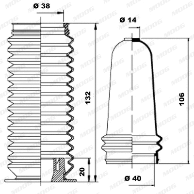 Bellow Kit, steering