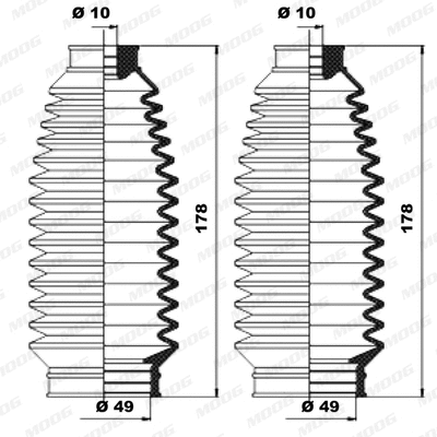 Bellow Kit, steering