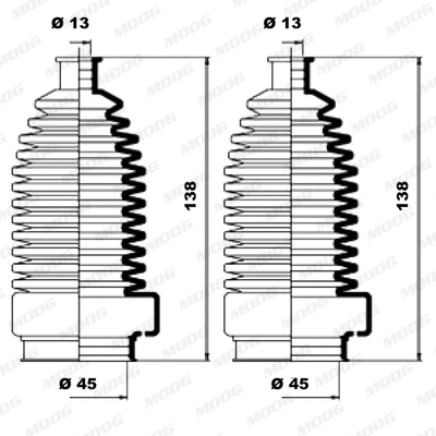 Bellow Kit, steering