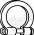 Clamping Piece, exhaust system (80514)