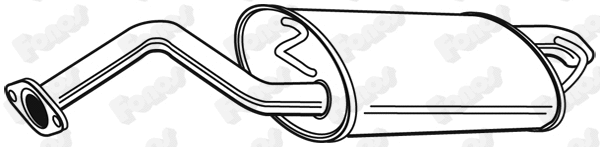 Rear Muffler (23267)