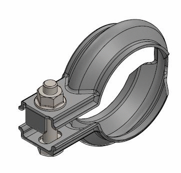 Clamping Piece, exhaust system