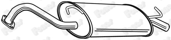 Rear Muffler (23327)