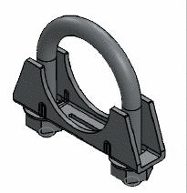 Clamping Piece, exhaust system