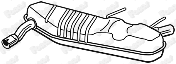 Rear Muffler (25138)