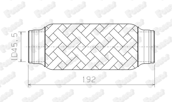 Corrugated Pipe, exhaust system (05249)