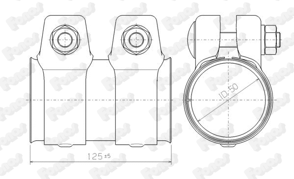 Pipe Connector, exhaust system (86150)