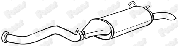 Rear Muffler (71036)