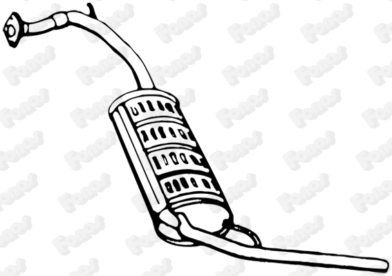 Rear Muffler (13124)