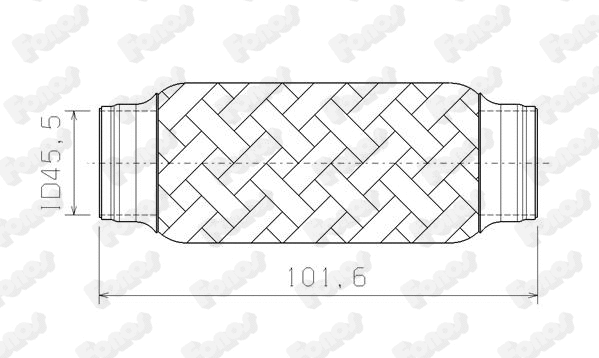 Corrugated Pipe, exhaust system (10400)