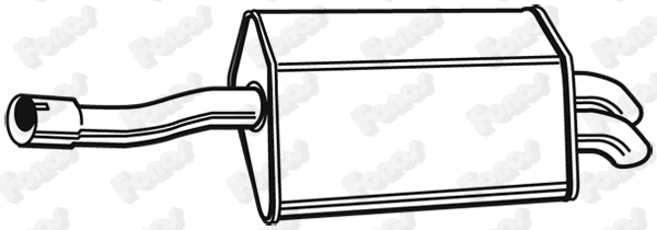 Rear Muffler (23340)