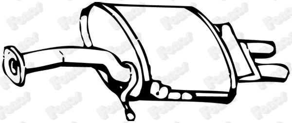 Rear Muffler (13310)