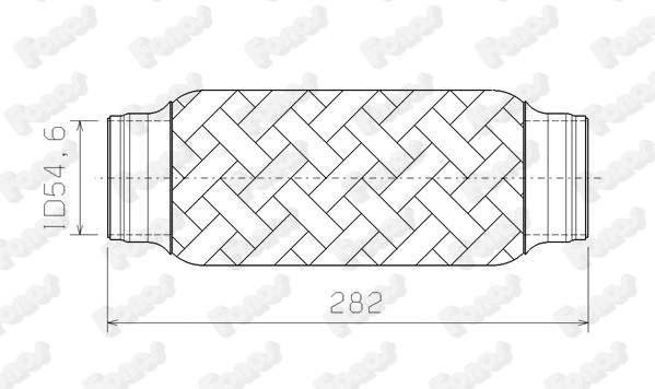 Corrugated Pipe, exhaust system (08941)