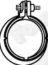 Clamping Piece, exhaust system (80376)