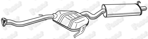 Rear Muffler (22118)