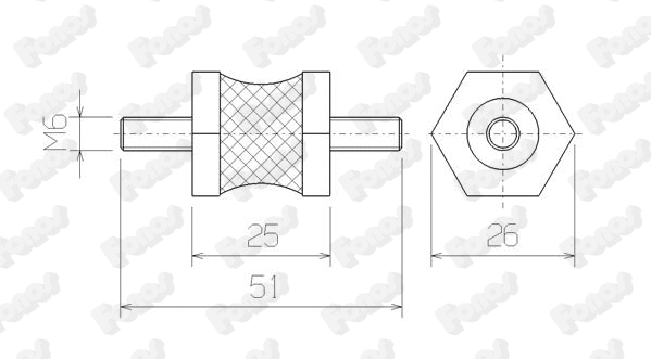 Rubber Strip, exhaust system (81229)
