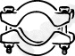 Clamping Piece, exhaust system (82451)