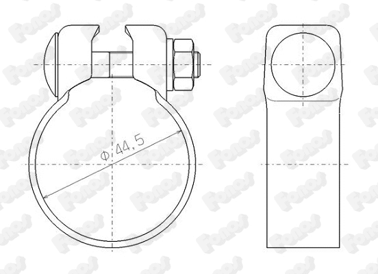 Clamping Piece, exhaust system (80474)