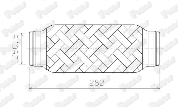 Corrugated Pipe, exhaust system (10386)