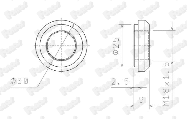 Nut, exhaust manifold (80433)